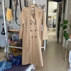 Reformation Holland trench coat light brown
